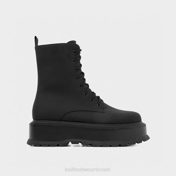 גברים KOI footwear שָׁחוֹר מגפונים פלטפורמת יציקה TD0R192